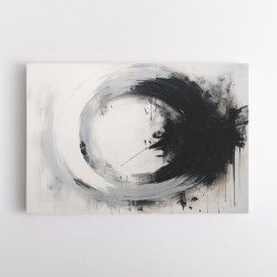 Black Circle 7 Abstract Wall Art