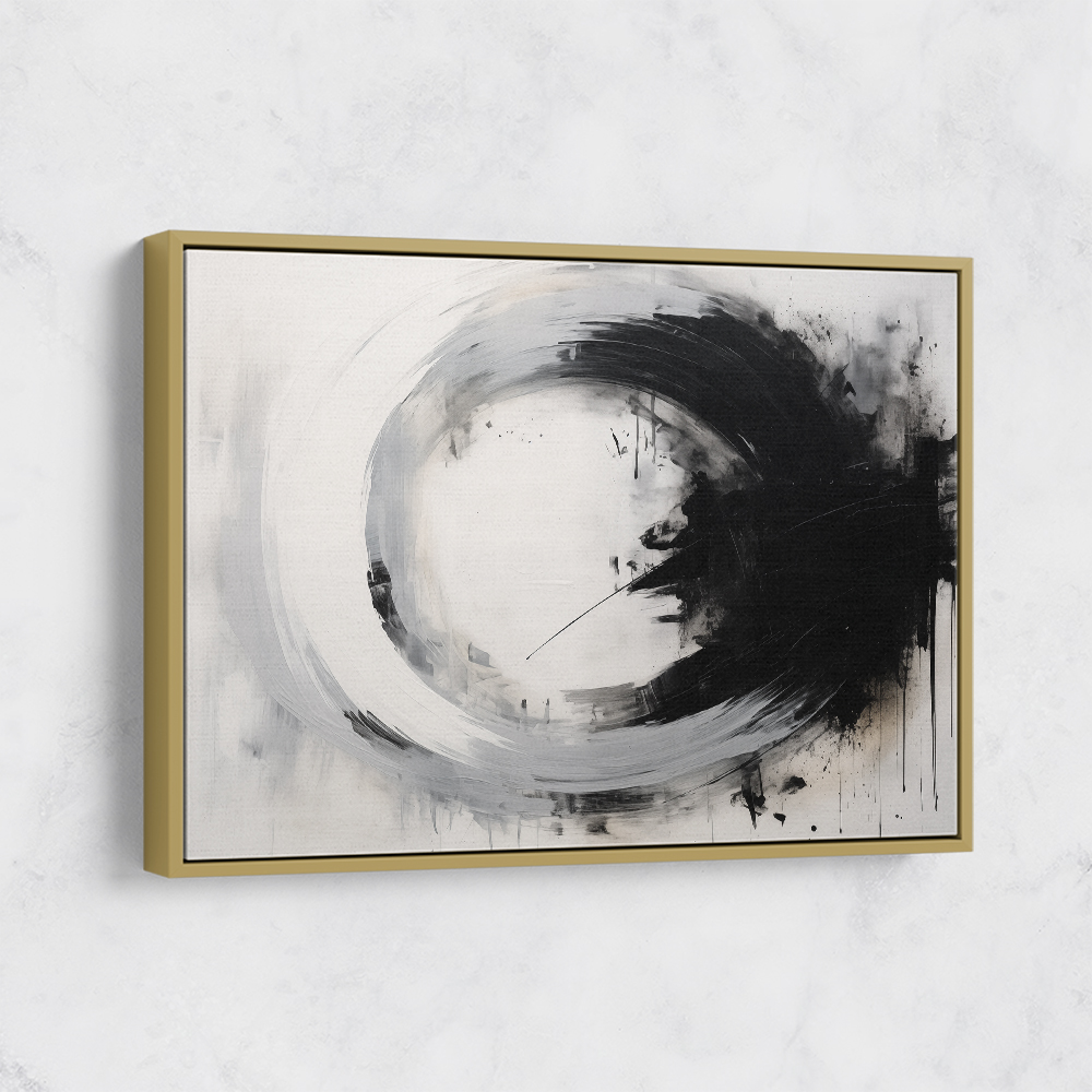 Black Circle 7 Abstract Wall Art Black Circle 7 Abstract Wall Art