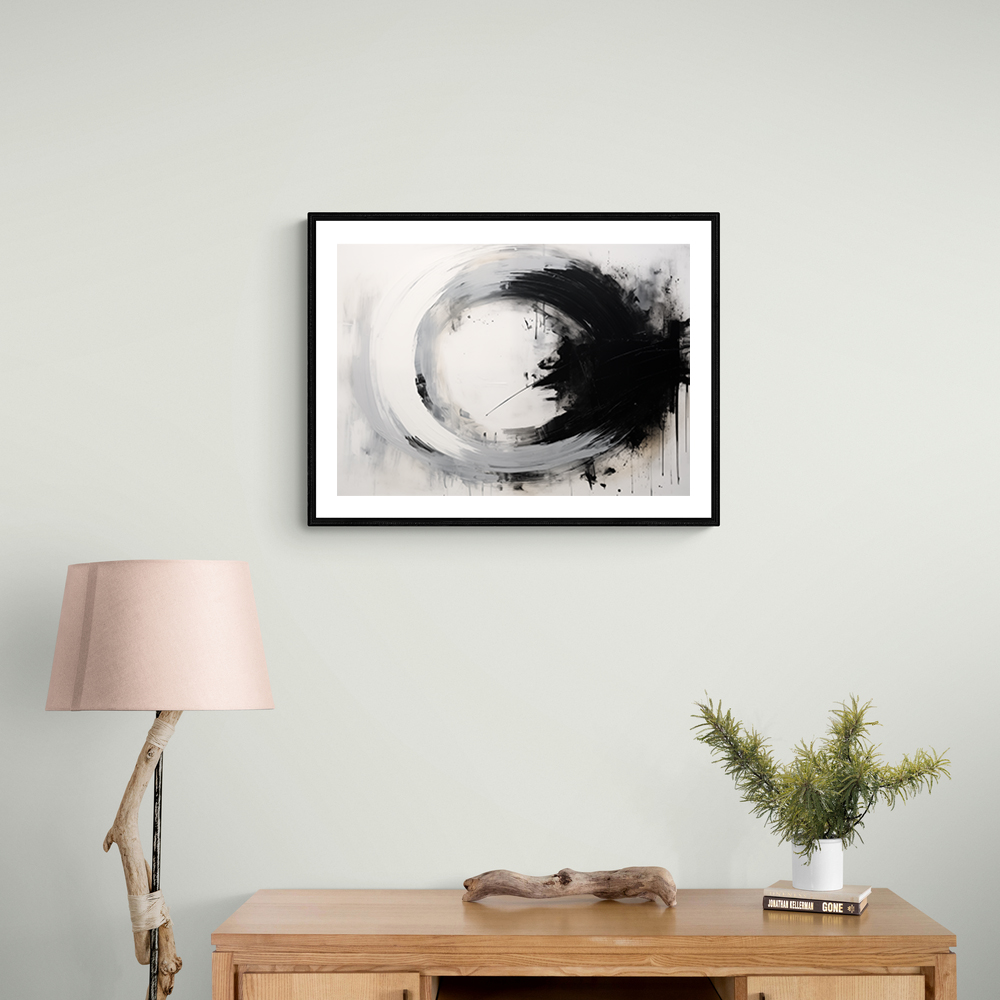 Black Circle 7 Abstract Wall Art Black Circle 7 Abstract Wall Art