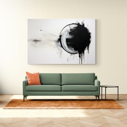 Black Circle 8 Abstract Wall Art