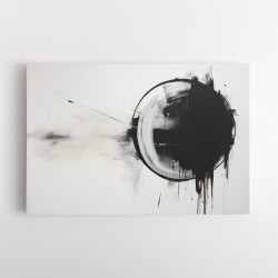 Black Circle 8 Abstract Wall Art