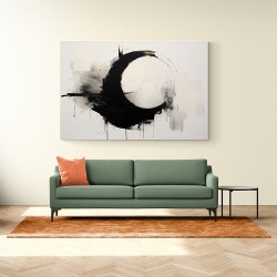 Black Circle 9 Abstract Wall Art