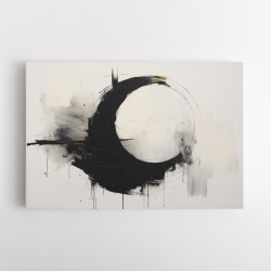 Black Circle 9 Abstract Wall Art