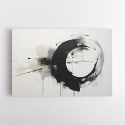 Black Circle 10 Abstract Wall Art