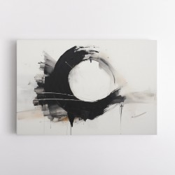 Black Circle 11 Abstract Wall Art