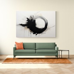 Black Circle 12 Abstract Wall Art