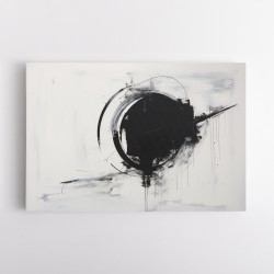 Black Circle 13 Abstract Wall Art
