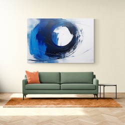 Blue Circle Abstract Wall Art