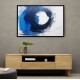 Blue Circle Abstract Wall Art