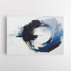 Blue Circle 1 Abstract Wall Art