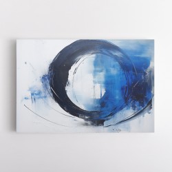 Blue Circle 2 Abstract Wall Art