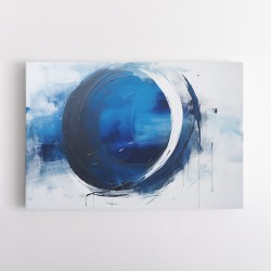 Blue Circle 3 Abstract Wall Art