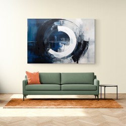 Blue Circle 5 Abstract Wall Art