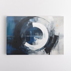 Blue Circle 5 Abstract Wall Art