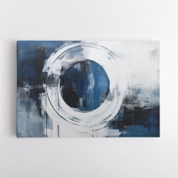 Blue Circle 6 Abstract Wall Art