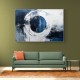 Blue Circle 6 Abstract Wall Art