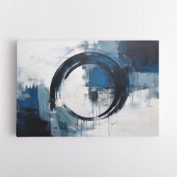 Blue Circle 7 Abstract Wall Art