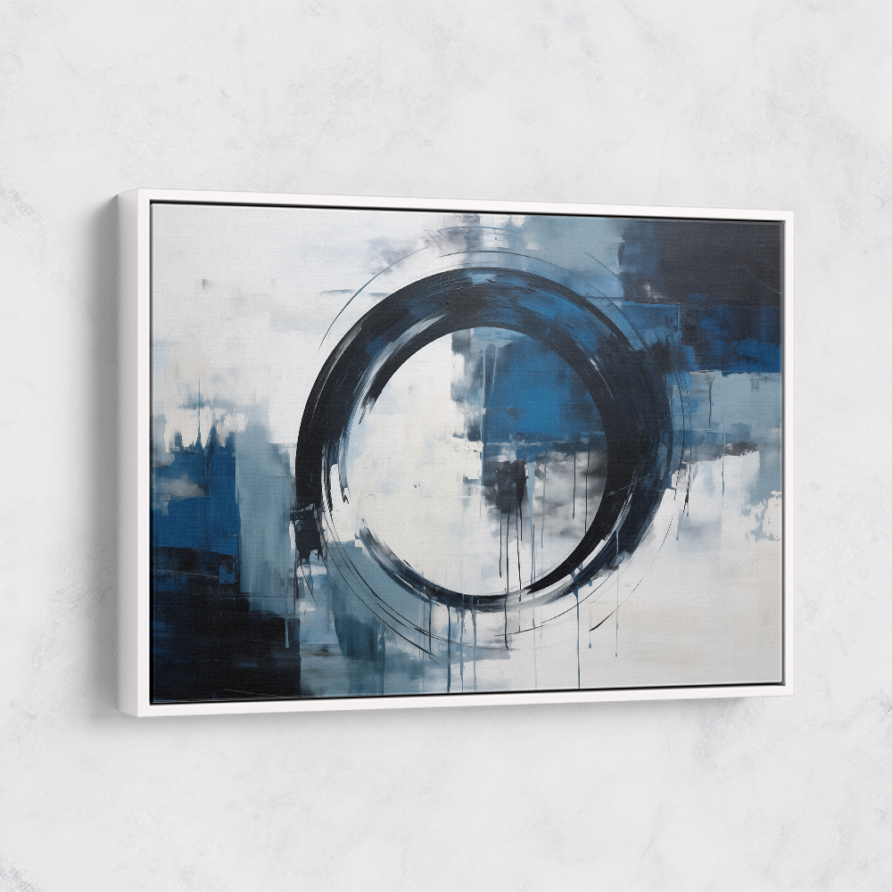 Blue Circle 7 Abstract Wall Art