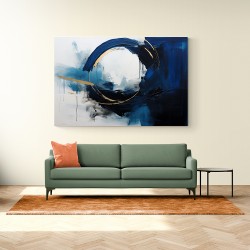 Blue Circle 8 Abstract Wall Art