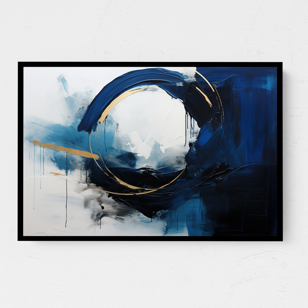 Blue Circle 8 Abstract Wall Art Blue Circle 8 Abstract Wall Art
