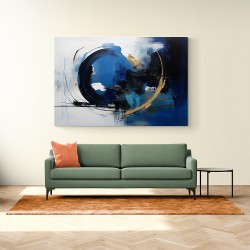 Blue Circle 9 Abstract Wall Art