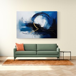 Blue Circle 10 Abstract Wall Art