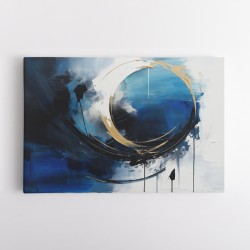 Blue Circle 11 Abstract Wall Art