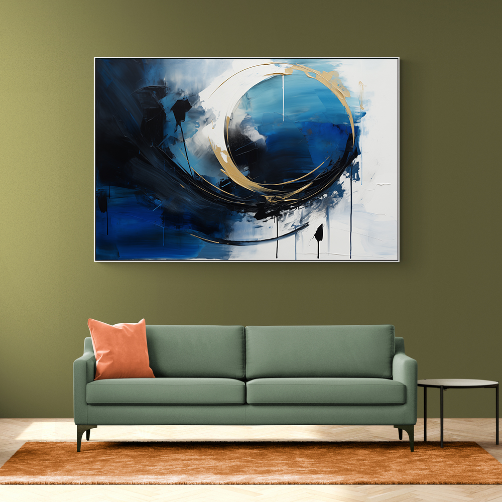Blue Circle 11 Abstract Wall Art Blue Circle 11 Abstract Wall Art