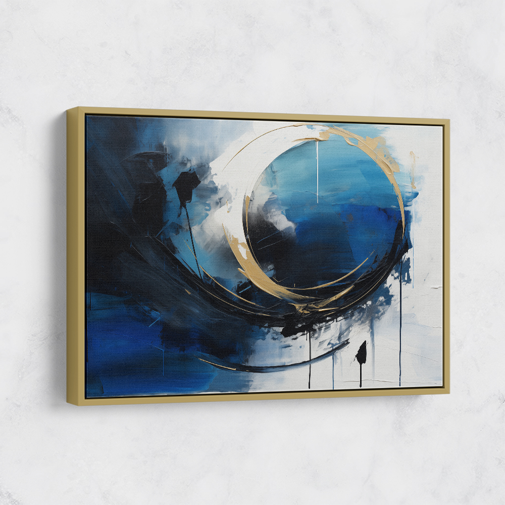 Blue Circle 11 Abstract Wall Art Blue Circle 11 Abstract Wall Art