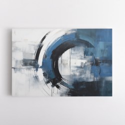 Blue Circle 12 Abstract Wall Art