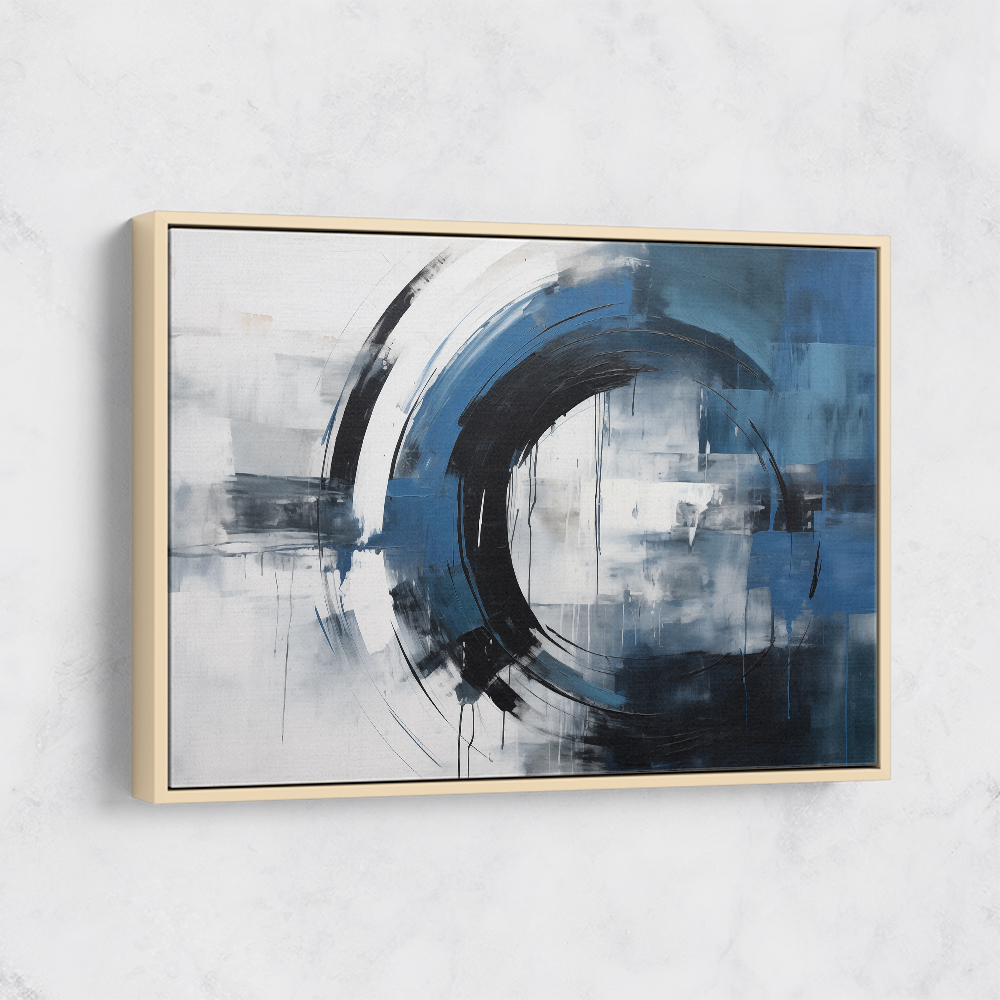 Blue Circle 12 Abstract Wall Art