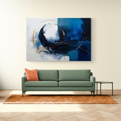 Blue Circle 13 Abstract Wall Art