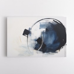 Blue Circle 14 Abstract Wall Art