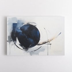 Blue Circle 15 Abstract Wall Art