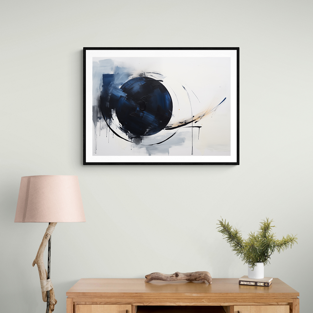 Blue Circle 15 Abstract Wall Art