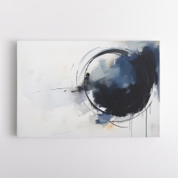 Blue Circle 16 Abstract Wall Art