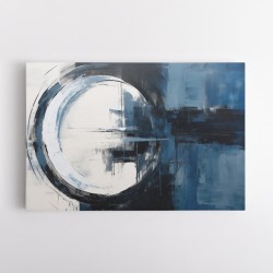 Blue Circle 18 Abstract Wall Art