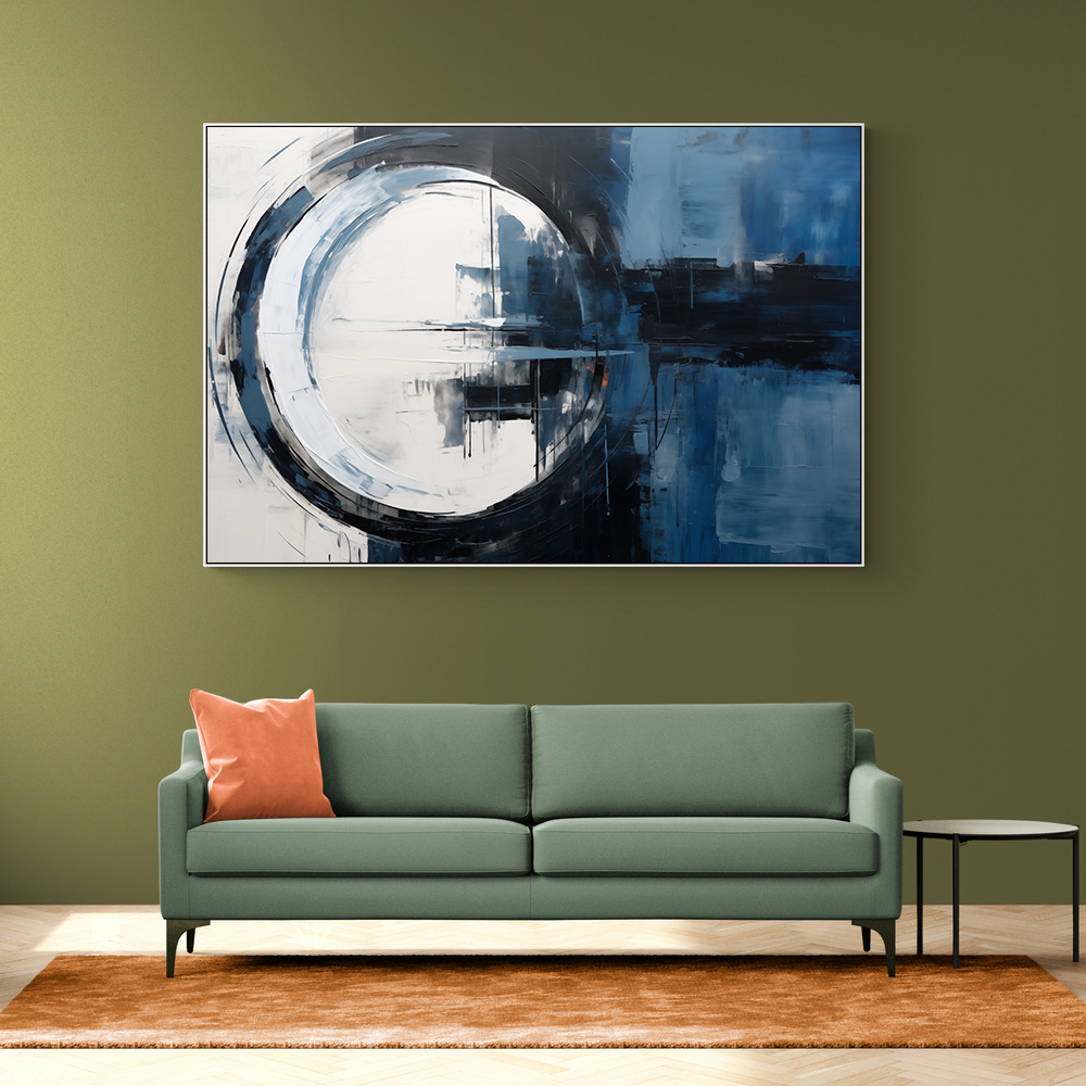 Blue Circle 18 Abstract Wall Art