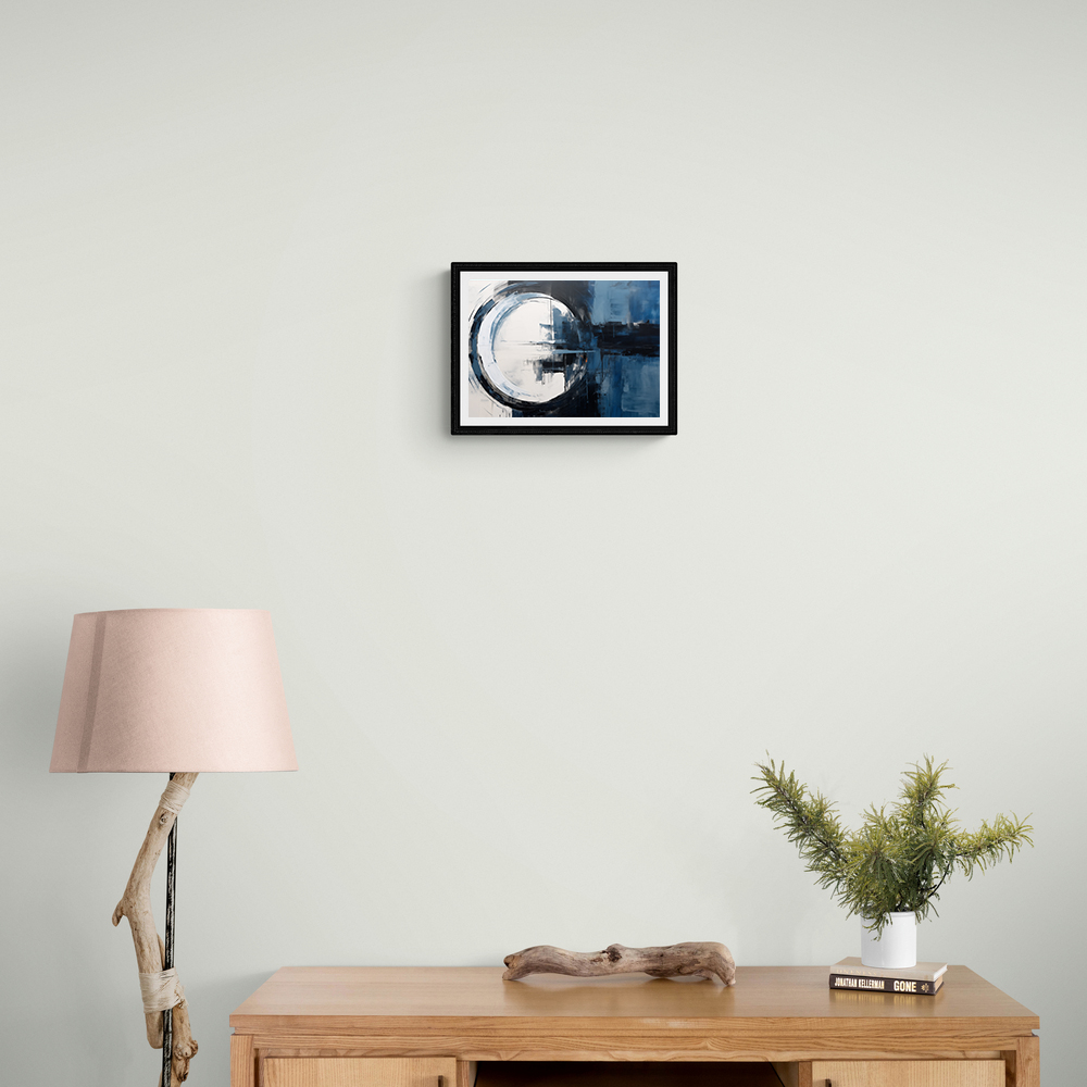 Blue Circle 18 Abstract Wall Art