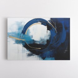 Blue Circle 19 Abstract Wall Art