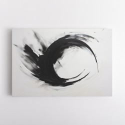 Black Circle 14 Abstract Wall Art