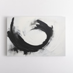 Black Circle 15 Abstract Wall Art