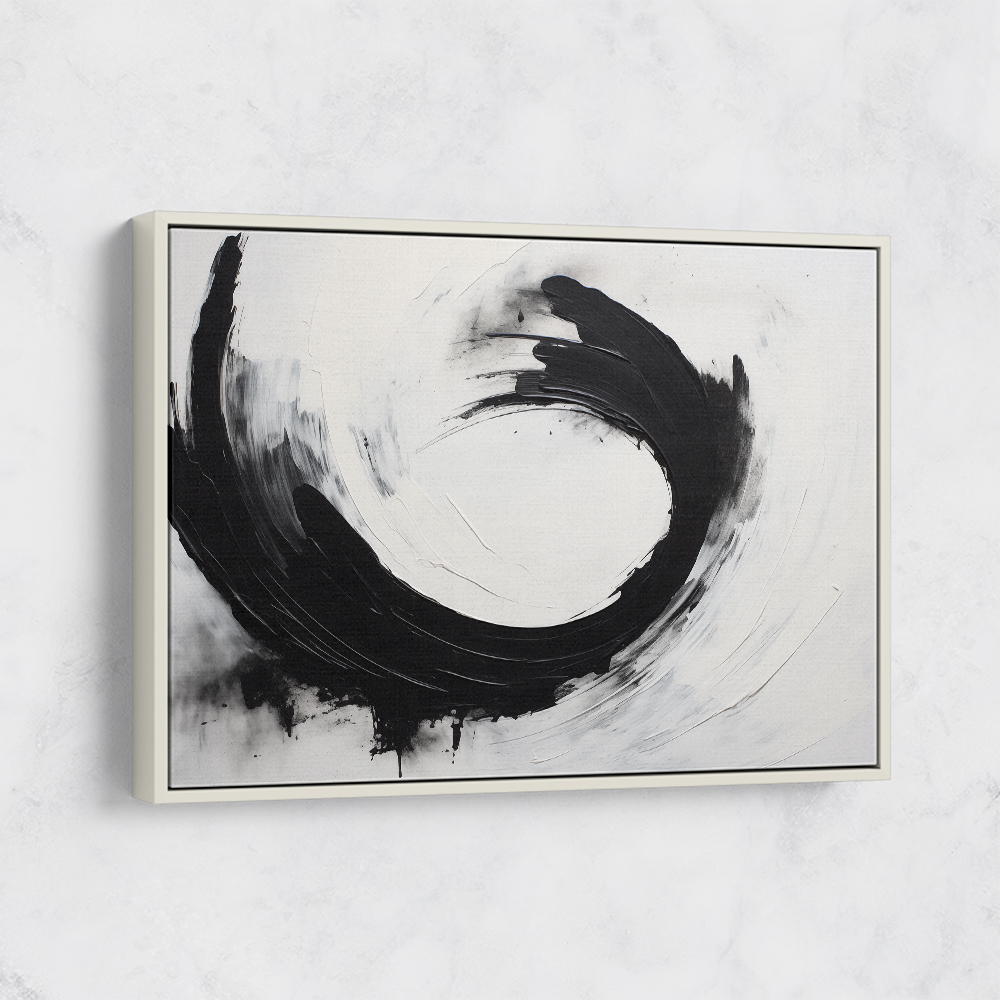 Black Circle 15 Abstract Wall Art