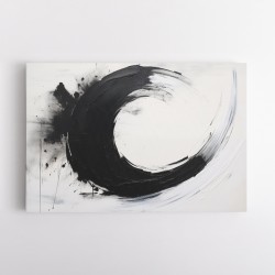 Black Circle 16 Abstract Wall Art