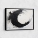 Black Circle 16 Abstract Wall Art