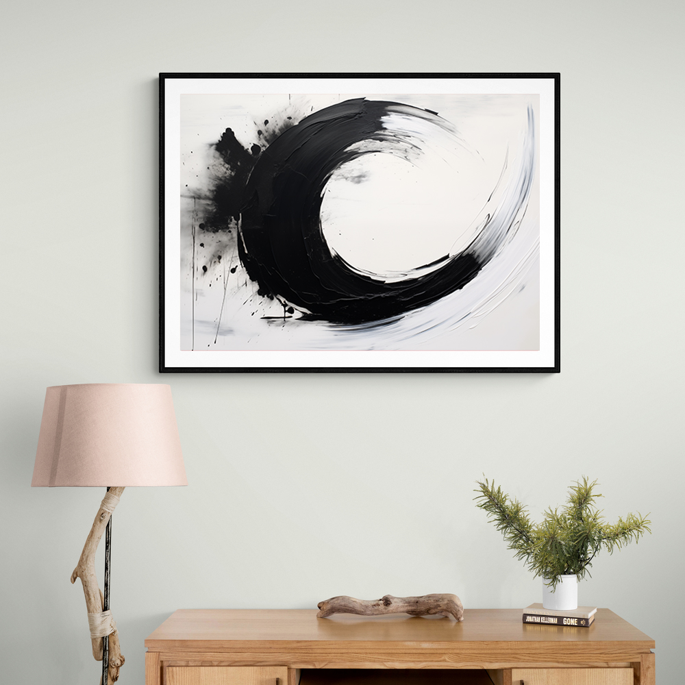 Black Circle 16 Abstract Wall Art Black Circle 16 Abstract Wall Art