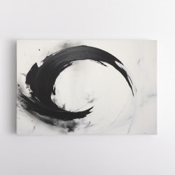 Black Circle 17 Abstract Wall Art