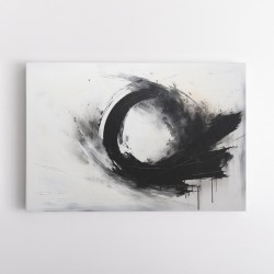 Black Circle 18 Abstract Wall Art