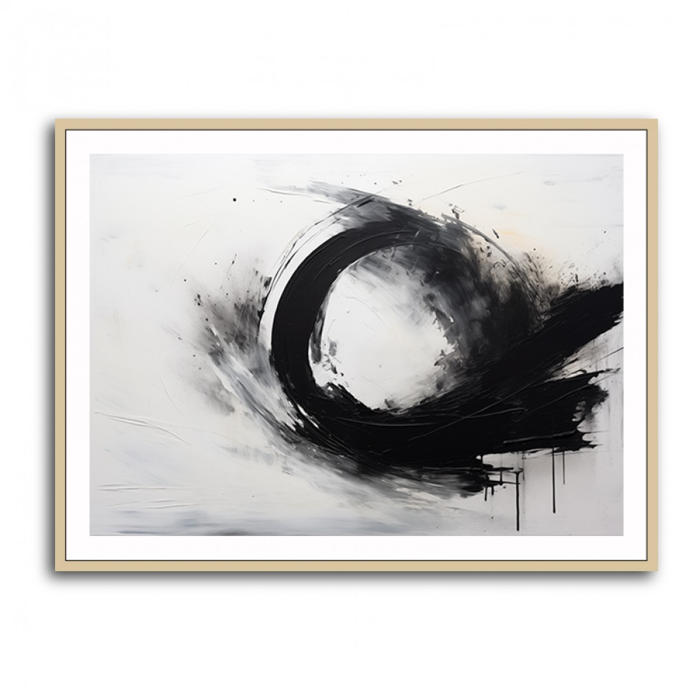 Black Circle 18 Abstract Wall Art Black Circle 18 Abstract Wall Art