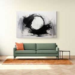 Black Circle 19 Abstract Wall Art